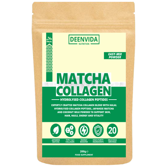 Halal Matcha Collagen Powder