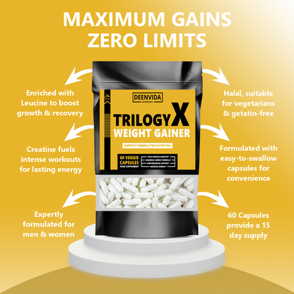 TrilogyX Weight Gainer Capsules